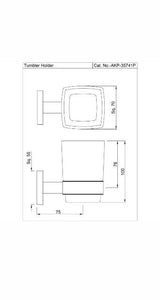 TUMBLER HOLDER - JAQUAR FAUCETS -  ( GOLD DUST - ACC. KUBIX PRIME - 0x0 mm - 0inchx0inch )