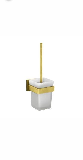 W.C.BRUSH HOLDER - JAQUAR FAUCETS - ( GOLD DUST - ACC. KUBIX PRIME - 0x0 mm - 0inchX0inch )