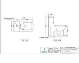 SINGLE PIECE WC S TRAP-220MM W/UF SOFT CLOSE SLIM SC - JAQUAR SWARE - (WHITE - LYRIC - 0x0 mm - 0inchX0inch)
