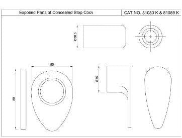 CONCEALED STOP COCK, REGULAR BODY W/ADJUSTABLE WALL FLANGE - JAQUAR FAUCETS -  ( GOLD DUST - VIGNETTE PRIME - 0x15 mm - 0inchX0.5inch )