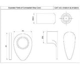 EXPOSED PARTS FOR CSC ALD-083/ALD-089 - JAQUAR FAUCETS - ( GRAPHITE - VIGNETTE PRIME - 0x0 mm - 0inchX0inch )