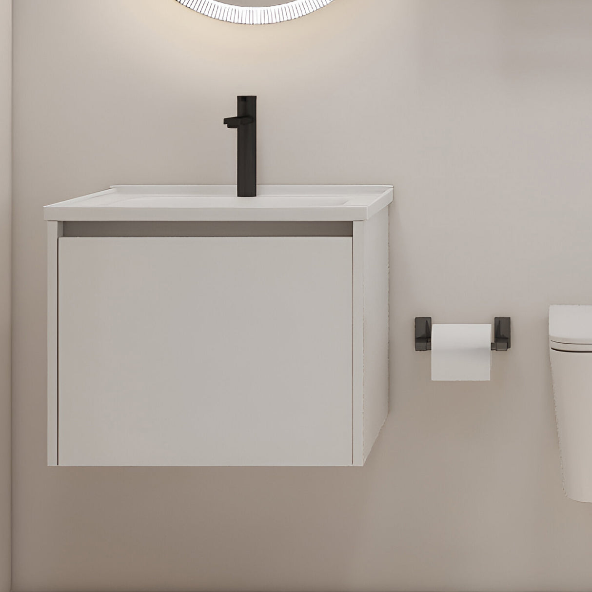 BASHAR 800 WASH BASIN- GERMA -  ( WHITE - BASHAR - 800x490 mm - 32inchX19.6inch )
