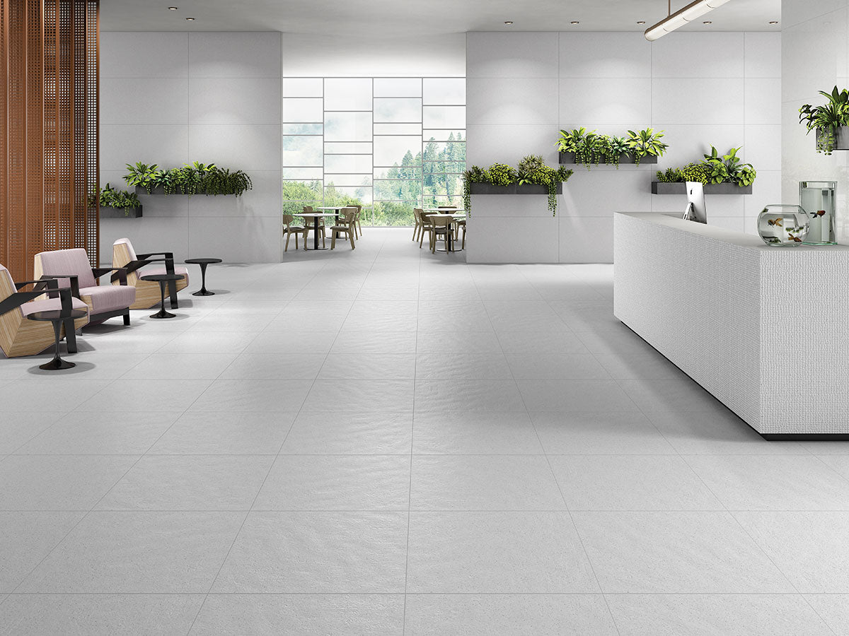 SILVER CHALK MATT - SIMPOLO-TILES -  (  - COURTYARD MATT - 1198x598 mm - 48inchX24inch )