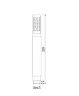 SINGLE FUNCTION ROUND SHAPE HAND SHOWER WITHOUT TUBE & HOOK - JAQUAR FAUCETS - (ANTIQUE COPPER - HAND SHOWER - 0x15 mm - 0inchX0.5inch)