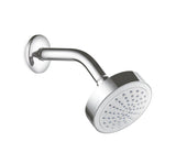 SHWRHEAD W/ARM & FLANGE ESCUTCHEON - KOHLER POPULAR -  ( POLISHED CHROME - POPULAR - 0x90 mm - 0inchX4inch )