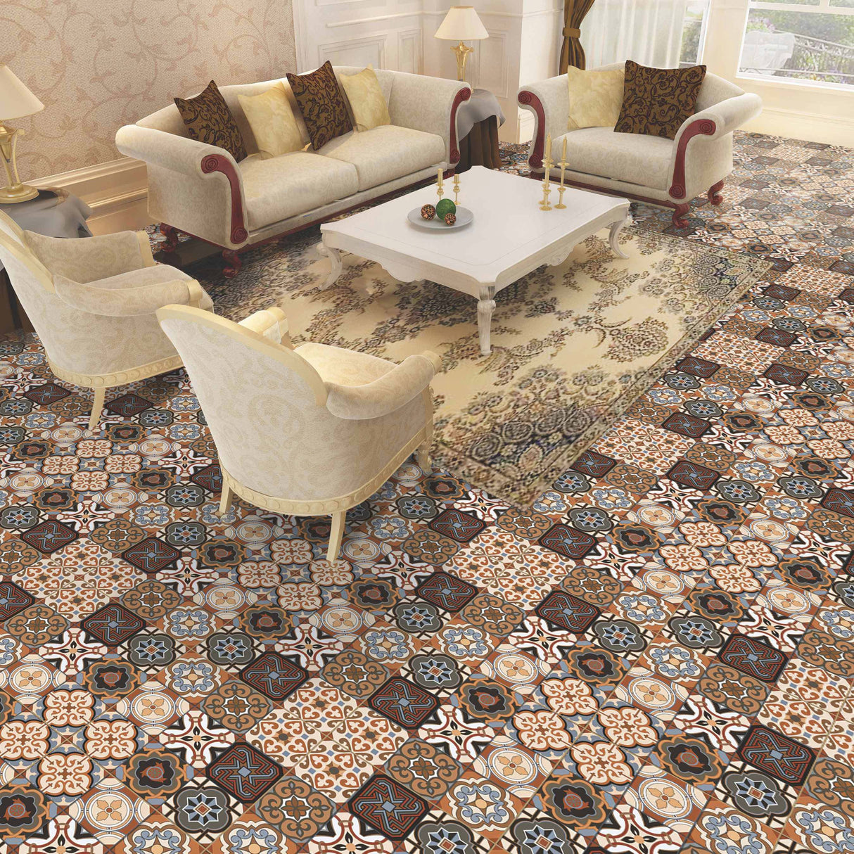 M-10002 (DG232) - INDIAN TILES -  (  - BCP - 300x300 mm - 12inchX12inch )