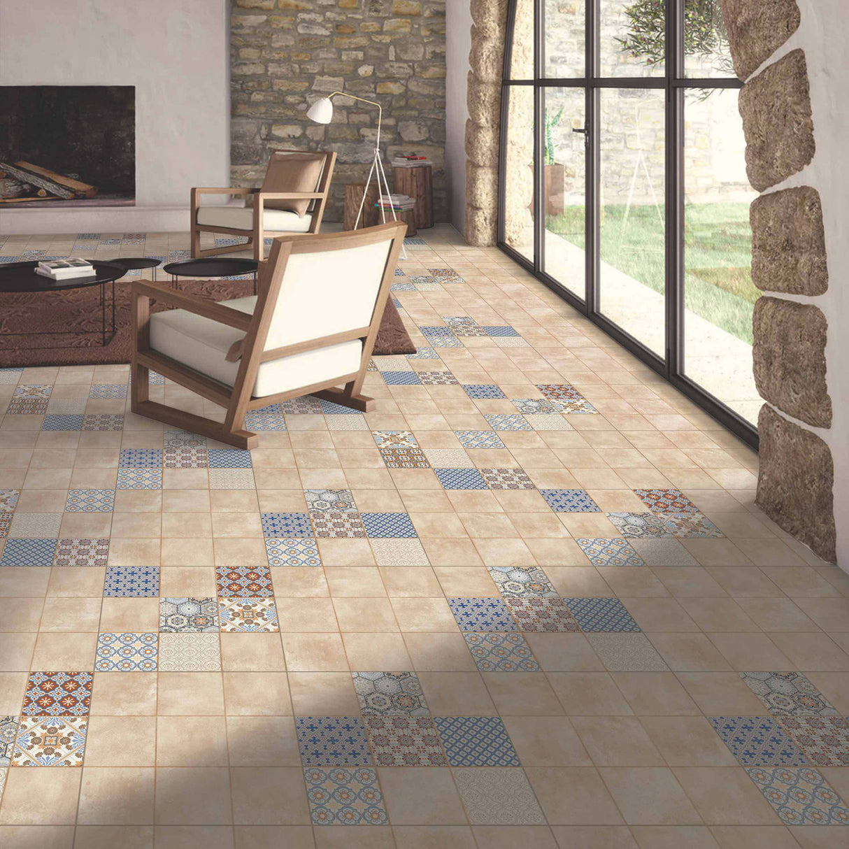 M-10003 (DG233) - INDIAN TILES -  (  - BCP - 300x300 mm - 12inchX12inch )