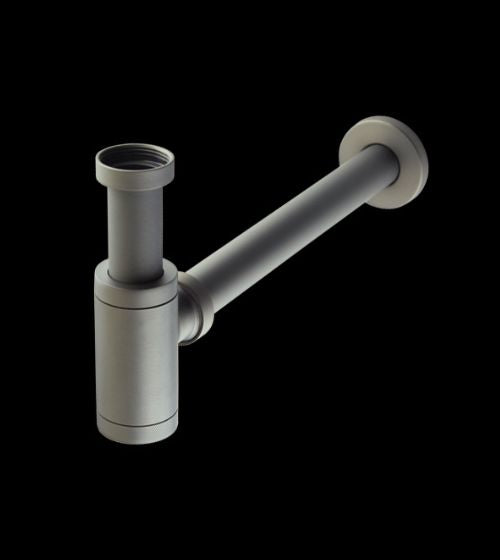 BOTTLE TRAP WITH 10 & 7.5 INCH PIPE - AQUANT -  ( GRAPHITE GREY -  - 0x32 mm - 0inchX1.28inch )