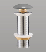 CERAMIC POP UP WASTE COUPLING - AQUANT -  ( LUNAR GREY -  - 125x32 mm - 5inchX1.28inch )