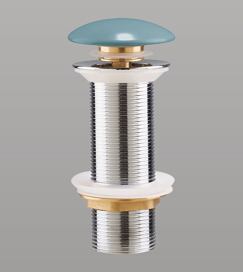 CERAMIC POP UP WASTE COUPLING - AQUANT -  ( SEAFOAM GREEN -  - 125x32 mm - 5inchX1.28inch )