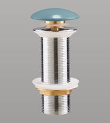 CERAMIC POP UP WASTE COUPLING - AQUANT -  ( SEAFOAM GREEN -  - 125x32 mm - 5inchX1.28inch )