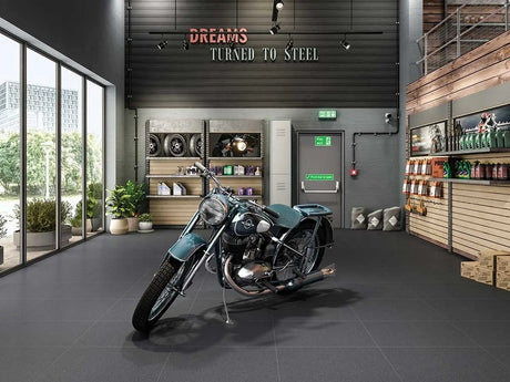 BLACK BEACH MATT - SIMPOLO-TILES -  (  - COURTYARD MATT - 1198x598 mm - 48inchX24inch )