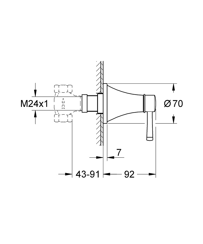 GRANDERA VOLUME CONTROL TRIMSET - GROHE -  ( WARM SUNSET - G5 - GRANDERA - 0x0 mm - 0inchX0inch )