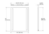 VITALITY COLUMN LITE, LIGHTED MIRROR - KOHLER LUXURY - ( - LUXURY - 1016x762 mm - 40.6inchX30.4inch )