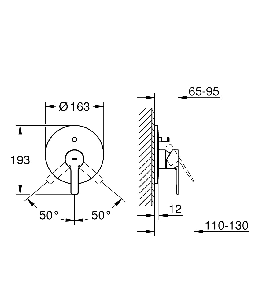 LINEARE 1-HANDLE BATH/SHOWER MIXER - GROHE -  ( CHROME - G4 - LINEARE - 0x0 mm - 0inchX0inch )