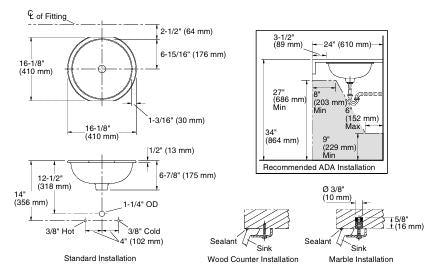 MARRAKESH CAMBER UC LAVATORY - KOHLER LUXURY -  (  - LUXURY - 0x0 mm - 0inchX0inch )