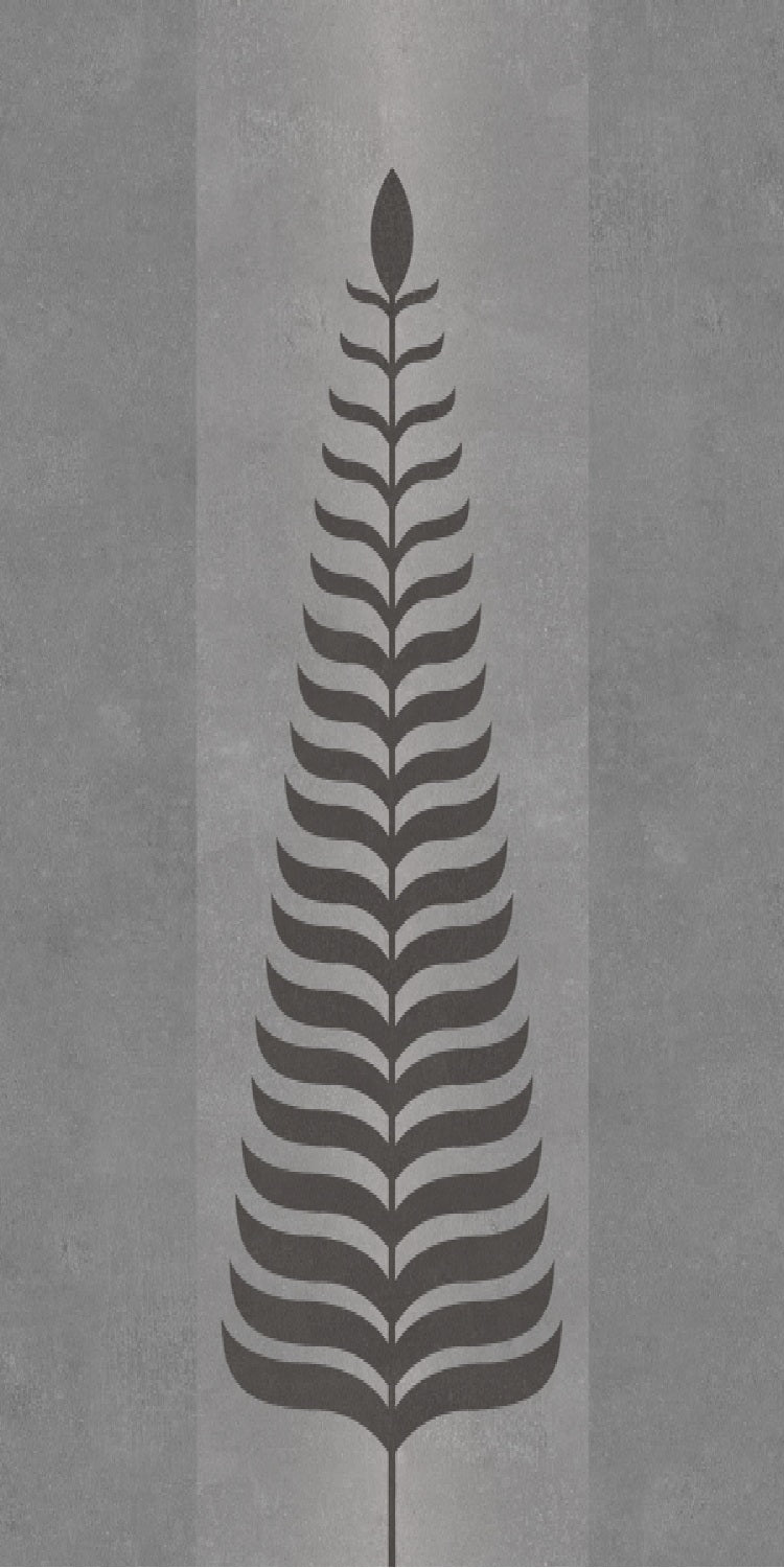 BRAZZIL GREY LEAF DECOR HL - INDIAN TILES - ( - CRIST DECOR - 1200x600 mm - 48inchX24inch)