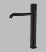 TALL PILLAR BASIN MIXER WITH PROGRESSIVE CARTRIDGE - AQUANT - ( MATT BLACK - - 0x15 mm - 0inchX0.5inch )