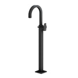 EXPOSED PARTS OF FLOOR MOUNTED SINGLE LEVER BATH MIXER WITH PROVISION FOR HAND SHOWER (COMPATIBLE WITH ALD-121)- JAQUAR FAUCETS -  ( BLACK MATT - KUBIX PRIME - 0x15 mm - 0inchX0.5inch )