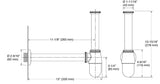 COMPLEMENTARY-BOTTLE TRAP W/O DRAIN PIPE - KOHLER POPULAR -  ( VIBRANT BRUSHED ROSE GOLD - POPULAR - 0x300 mm - 0inchX12inch )