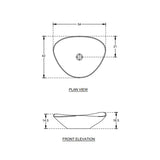 WASH BASIN ESSENCE C.TOP - HINDWARE -  ( STAR WHITE - ITALIAN - 540x420 mm - 21inchX16.5inch )