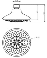HAND SHOWER ROUND - AQUANT - ( CHROME - - 15x120 mm - 0.5inchX4.5inch )