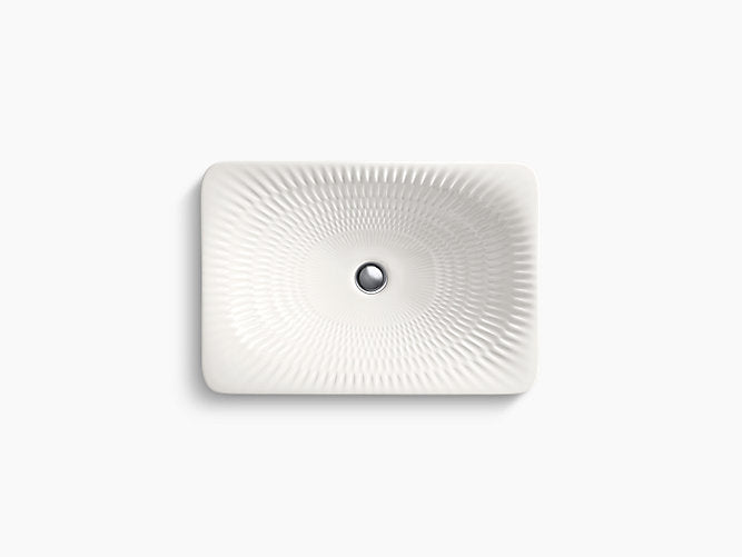 DERRING CARILLON RECTANGULAR WASH BASIN ,NO OVERFLOW - KOHLER LUXURY -  ( BOURBON RUTILE - LUXURY - 536x370 mm - 21.4inchX14.8inch )