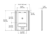 MODERNLIFE TM LED RECTANGULAR LIGHTED MIRROR ELEGANT FOCAL POINT WITH DEFOGGING - KOHLER LUXURY -  (  - LUXURY - 700x520 mm - 28inchX20.8inch )