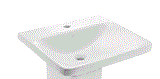 LAS-WHT-91801 - WALL HUNG BASIN W/FIXING ACC - JAQUAR SWARE - ( - - 0x0 mm - 0inchX0inch )