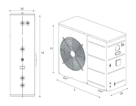 INTEGRA PRIME HEAT PUMP WITHOUT STORAGE - JAQUAR GEYSERS -  ( GREY - HEAT PUMP - 0x0 mm - 0inchx0inch )