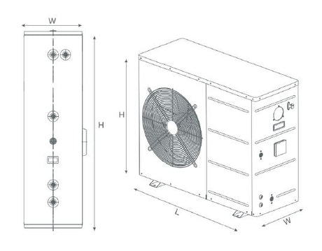 INTEGRA PRIME HEAT PUMP WITHOUT STORAGE - JAQUAR GEYSERS -  ( GREY - HEAT PUMP - 0x0 mm - 0inchx0inch )