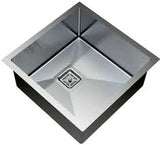 1.0 BOWL W/O DRAIN BOARD(DEPTH 8 INCH) THK 3MM - CARYSIL -  ( MATT - MICRO RADIUS R10 - 533x457 mm - 21inchX18inch )