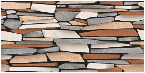 AS-1124 - INDIAN TILES -  (  - MALWA (ELEVATION) - 600x300 mm - 24inchX12inch )