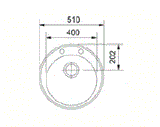1.0 BOWL W/O DB RONDEL ROD 610-41 FRAGRANITE SINK - FRANKE -  ( OAT MEAL -  - 510x200 mm - 20.1inchX8inch )
