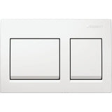 ACTUATOR PLATE ALPHA 25 SQUARE - GEBERIT -  ( WHITE - ALPHA - 525x350 mm - 21inchX14inch )