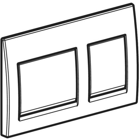 ACTUATOR PLATE ALPHA 25 SQUARE - GEBERIT -  ( WHITE - ALPHA - 525x350 mm - 21inchX14inch )