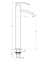 PILLAR COCK 170MM EXTD BODY - ARTIZE FAUCET -  ( CHROME - SIGNAC - 0x15 mm - 0inchX0.5inch )