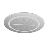 DUOFLO SHOWER ROUND SHAPE 450MM WITH RGB LED LIGHT REMOTE CONTROL & INSTALLATION KIT FOR FALSE CEILING - JAQUAR FAUCETS - ( CHROME - DUOFIO SHOWER - 0x450 mm - 0inchX18inch )