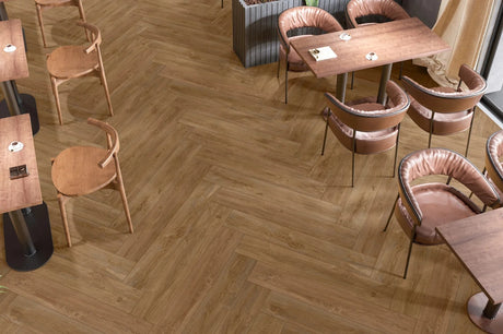 HUSK WOOD CHERRY - CREANZA -  (  - RUSTIC MATT - 1200x200 mm - 48inchX8inch )