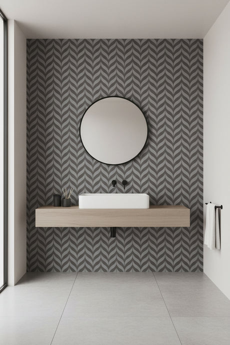 BRAZZIL GREY WAVES DECOR HL - INDIAN TILES - ( - CRIST DECOR - 1200x600 mm - 48inchX24inch )