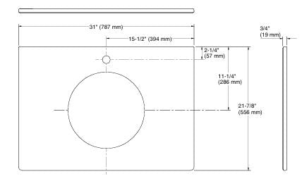 MARRAKESH VIT. COUNTERTOP, 1-HOLE - KOHLER LUXURY -  (  - LUXURY - 0x0 mm - 0inchX0inch )