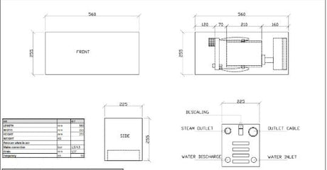 STEAM GEN 6 KW WITH ACC & INST - ARTIZE WELLNESS -  ( WHITE -  - 0x0 mm - 0inchx0inch )