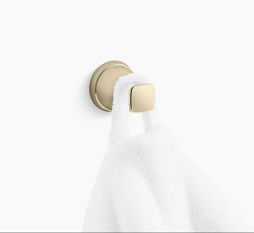 SINGLE ROBE HOOK - KOHLER POPULAR -  ( FRENCH GOLD - POPULAR - 0x0 mm - 0inchx0inch )