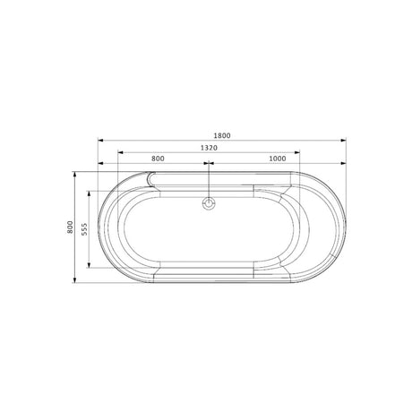 BUILT IN BATH TUB - JAQUAR WELLNESS - ( WHITE - OPAL PRIME - 1800x800 mm - 72inchX32inch )