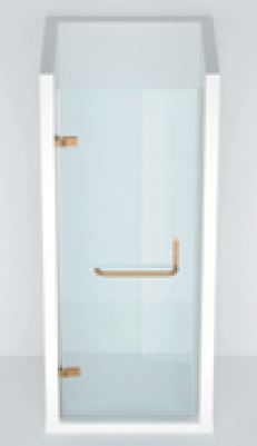 SWING SHOWER DOOR SINGULIER, 2000 MM HEIGHT - KOHLER PREMIUM -  ( VIBRANT BRUSHED BRONZE - PREMIUM - 0x2000 mm - 0inchX80inch )