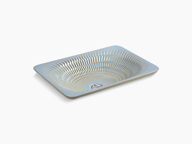 DERRING CARILLON RECTANGULAR WASH BASIN ,NO OVERFLOW - KOHLER LUXURY -  ( BOURBON RUTILE - LUXURY - 536x370 mm - 21.4inchX14.8inch )