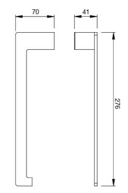 NAPKIN HOLDER - AQUANT - ( GRAPHITE GREY - ACCESSORIES - 276x0 mm - 11.04inchX0inch )