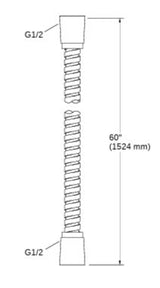 MASTER SHOWER 60 HOSE - KOHLER LUXURY -  ( BRUSHED BRONZE - LUXURY - 0x0 mm - 0inchX0inch )