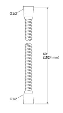 MASTER SHOWER 60 HOSE - KOHLER LUXURY -  ( BRUSHED BRONZE - LUXURY - 0x0 mm - 0inchX0inch )