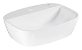 BAU CERAMIC TABLE-MOUNTED WASH BASIN W/TAPHOLE , WITHOUT OVERFLOW - GROHE-G2 -  ( ALPINE WHITE - G2 - BAU CERAMIC - 547x427 mm - 21.8inchX17.08inch )